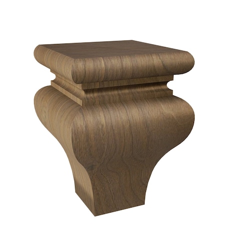 Designs Of Distinction Square Tulip Bun Foot - Walnut 01706065WL1